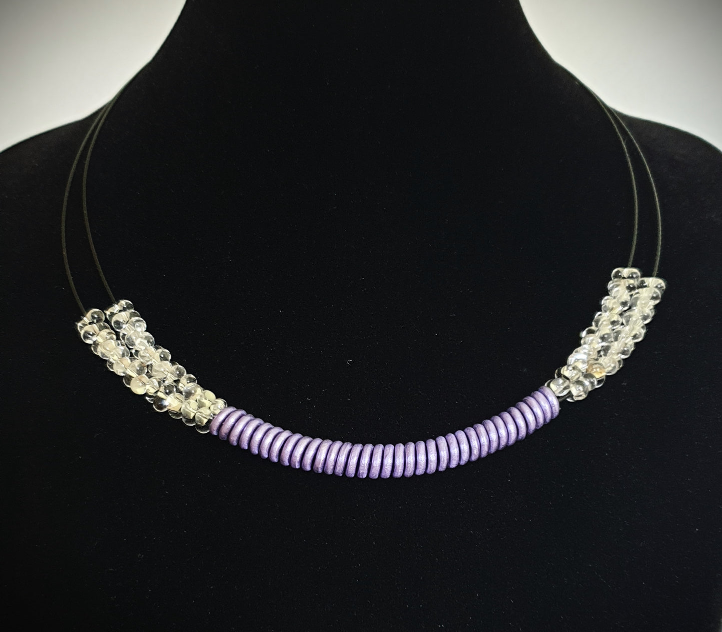 Halsband Lila Spiral