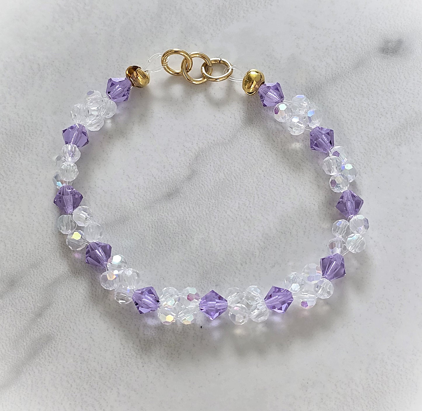 Armband Violpärla