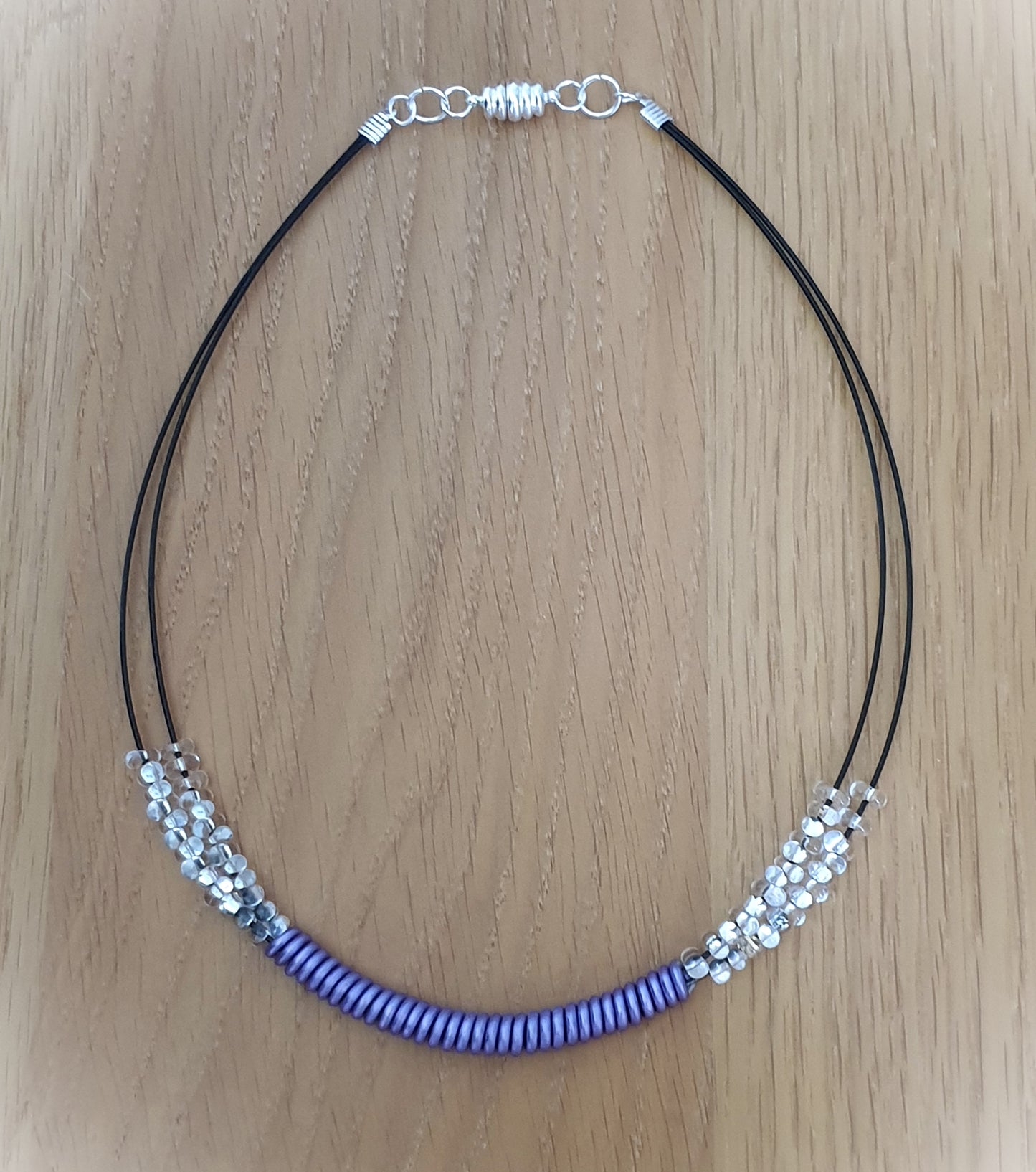 Halsband Lila Spiral